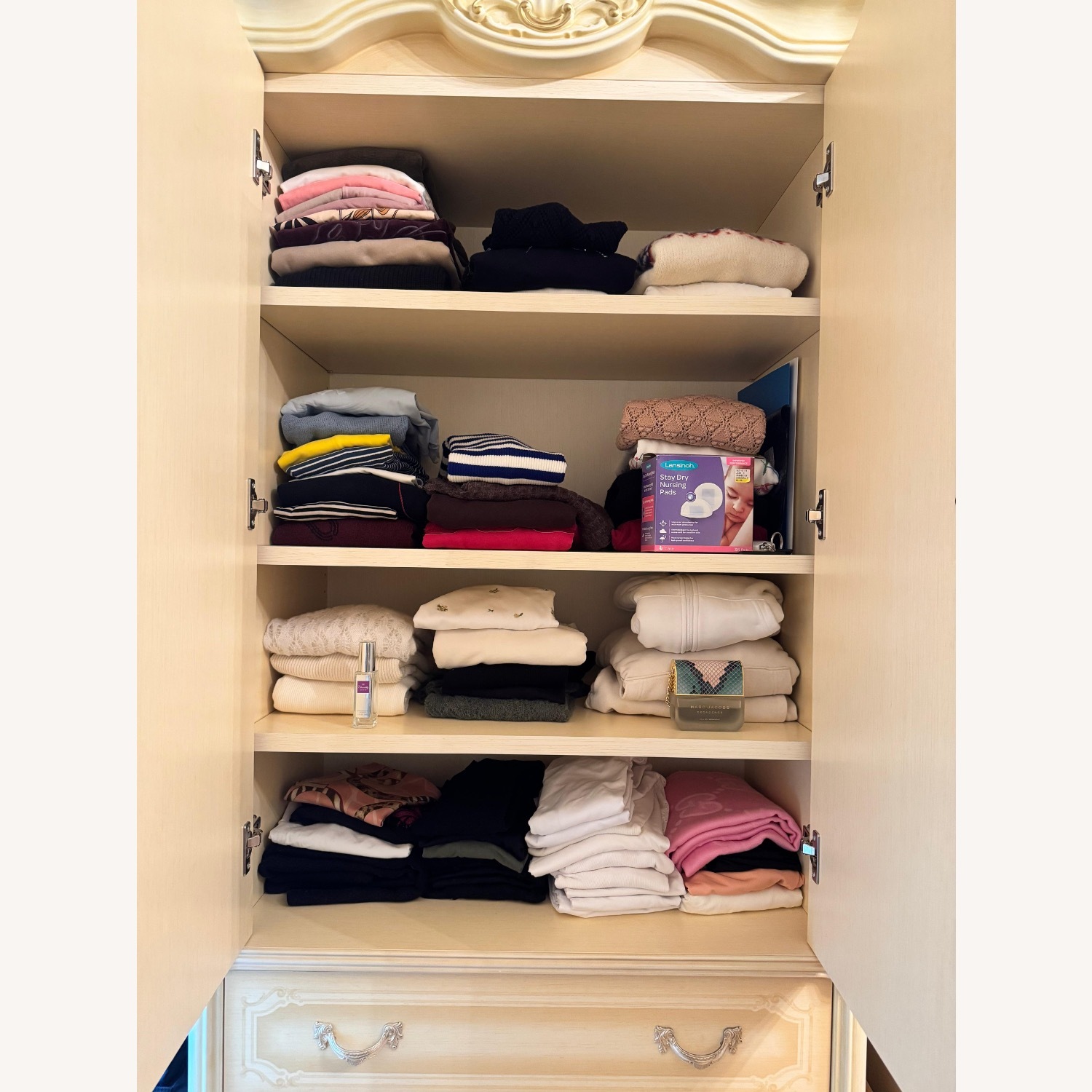 Homey Natural Wood Armoire - image-3