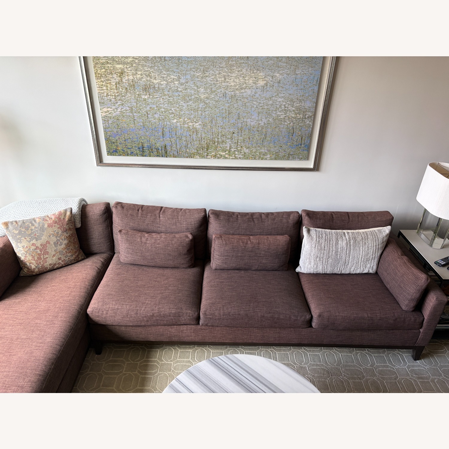Kravet Lorane Deep Purple 2-Piece Sectional - image-1