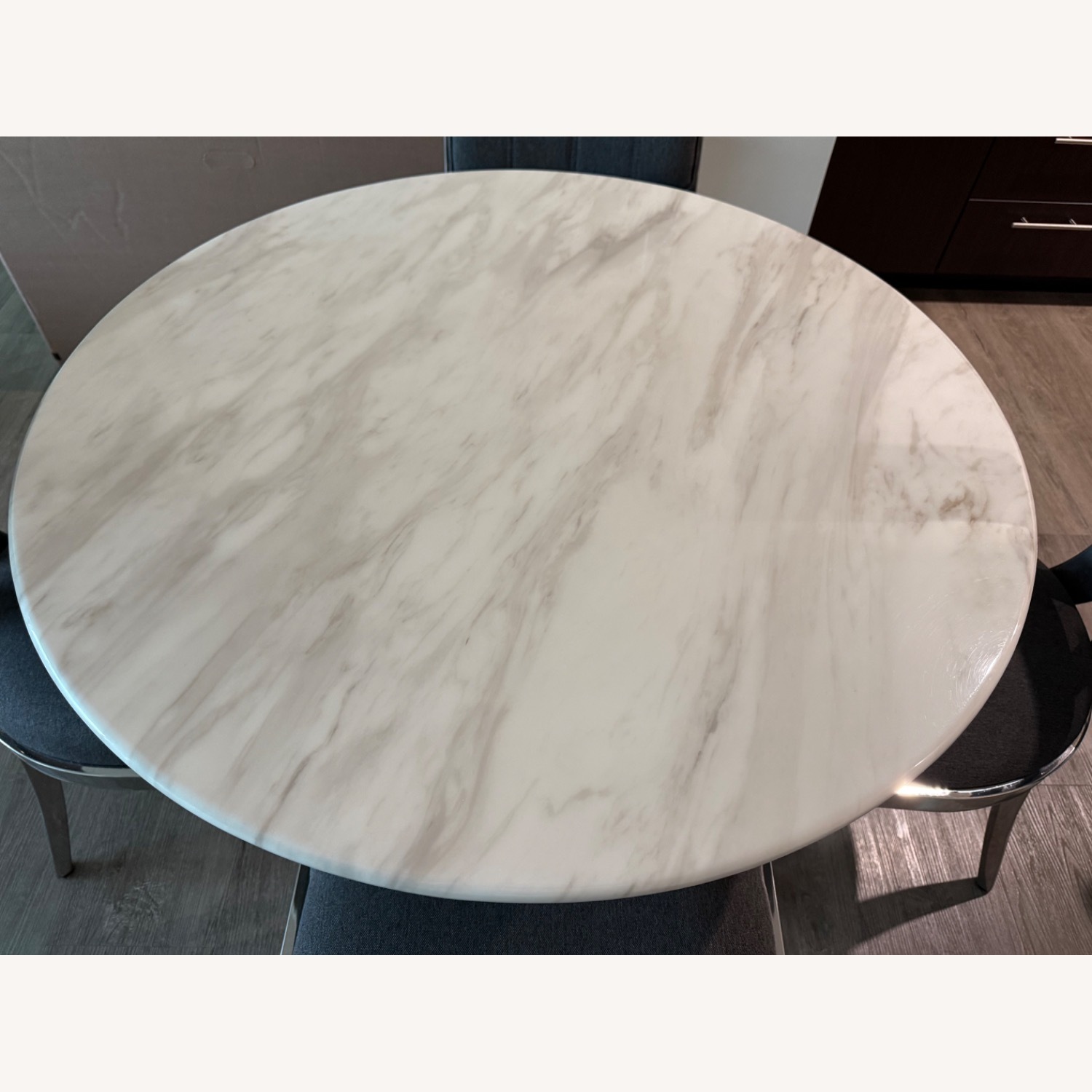 Jordan's Furniture Modern Round Marble-Top Dining Set - image-2