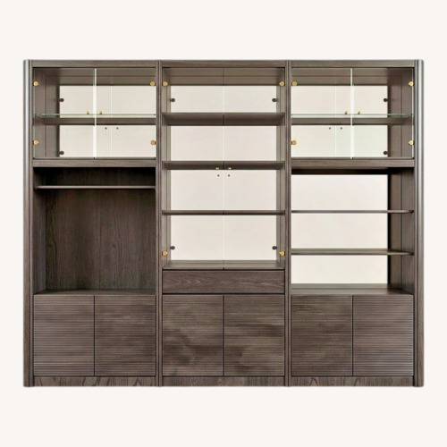 Used Dark Brown Wall Unit/Breakfront for sale on AptDeco