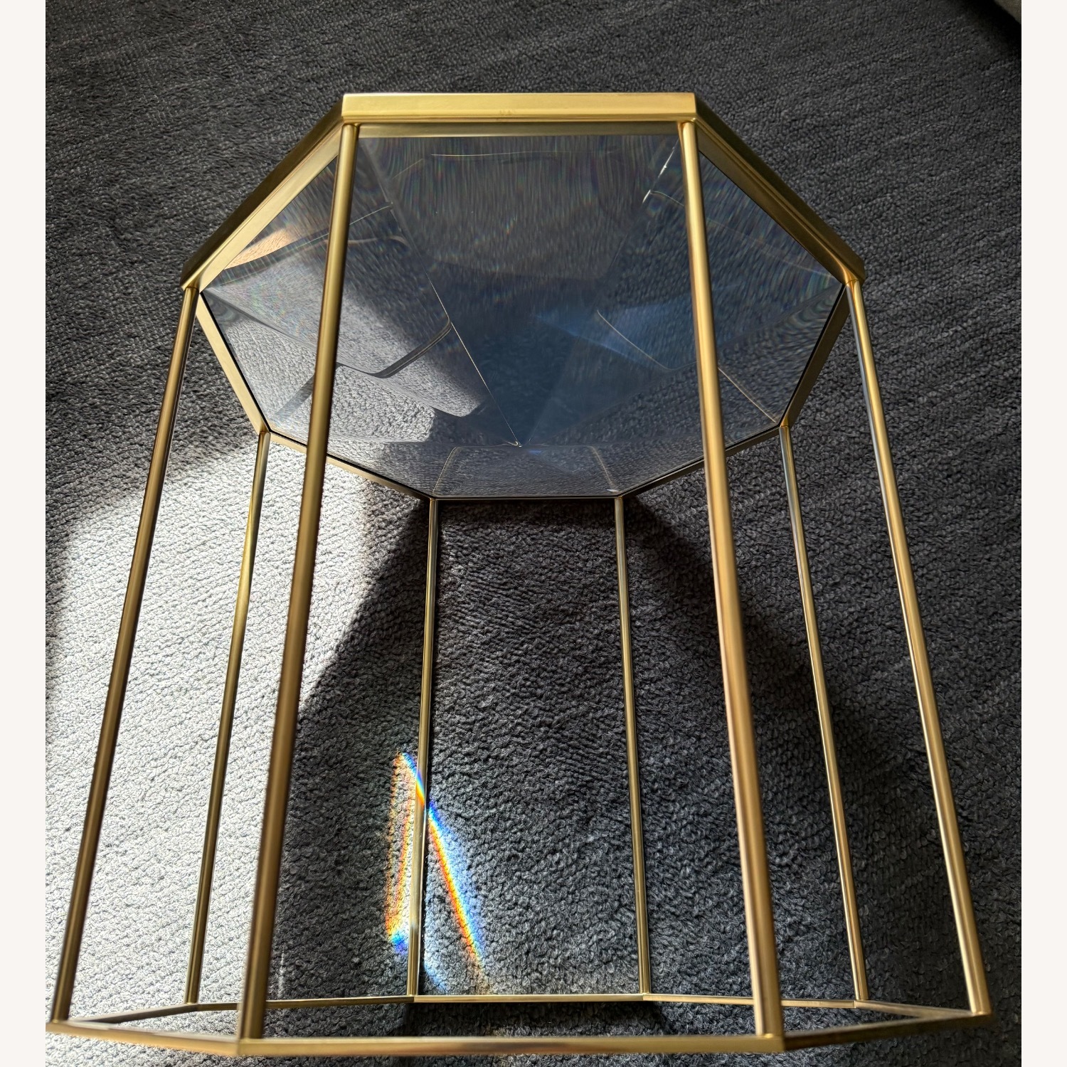 Tallis Table Blue Metal Side Table - image-3