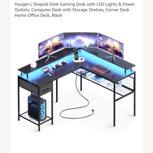 Used Huuger L Shaped Desk for sale on AptDeco