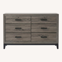 Bob's Discount Furniture Joss Gray Wood Dresser