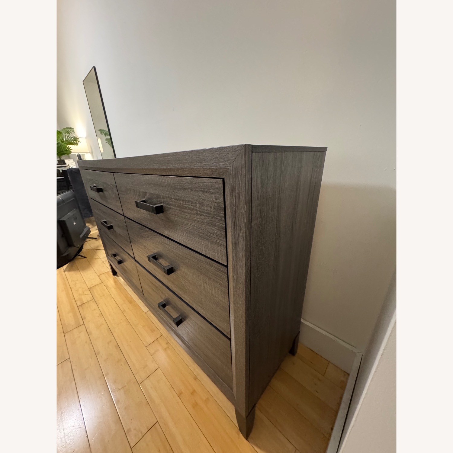 Bob's Discount Furniture Joss Gray Wood Dresser - image-3
