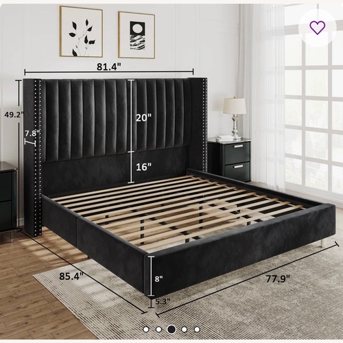 Used Addesyn Upholstered Platform Bed for sale on AptDeco