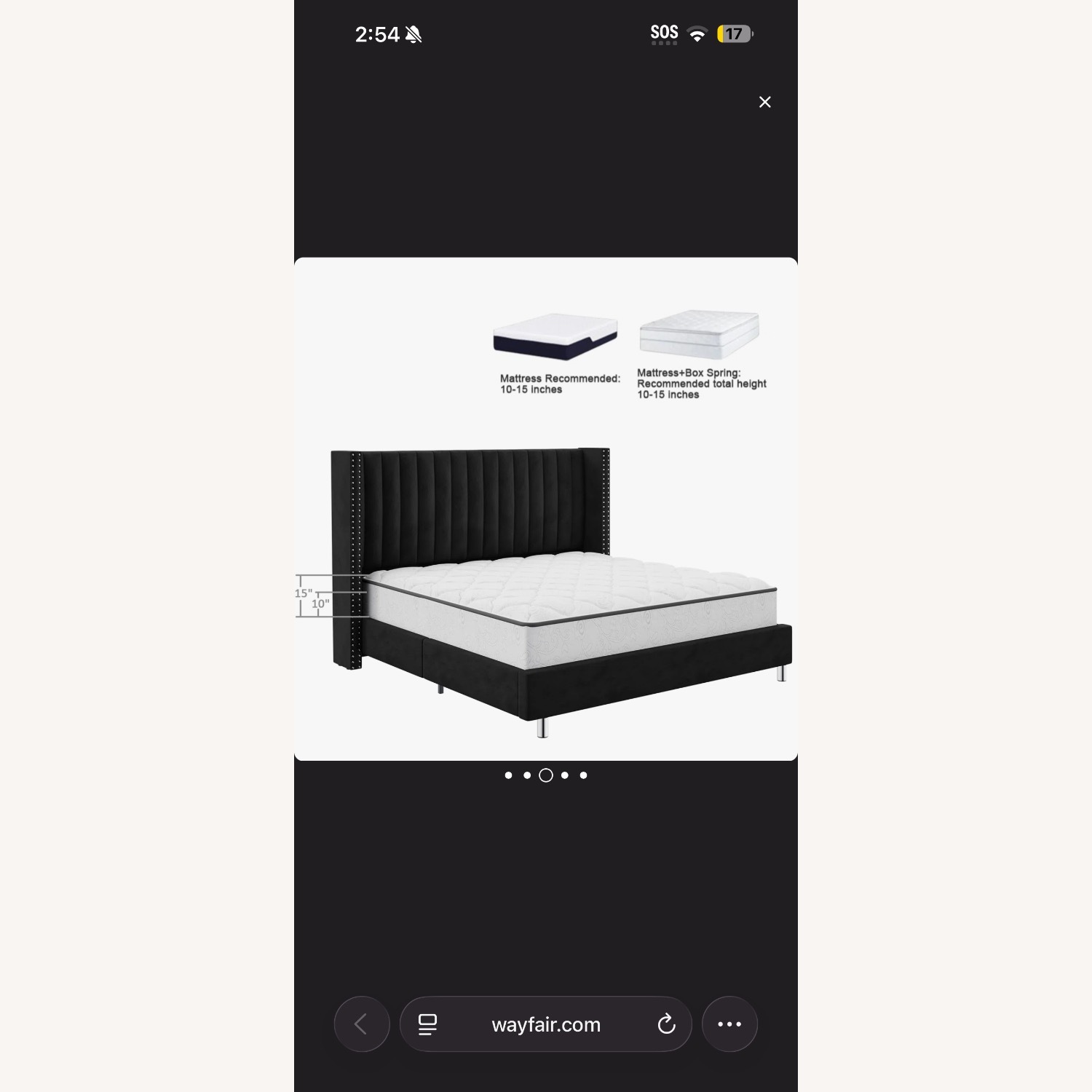 Addesyn Upholstered Platform Bed - image-3