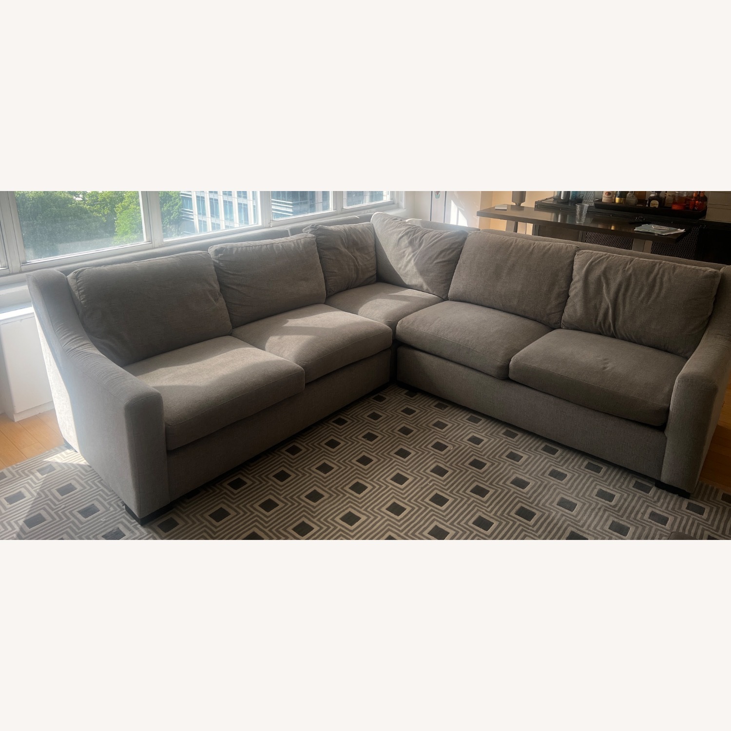 Bernhardt Furniture Light Gray 3+ Piece Sectional - image-1
