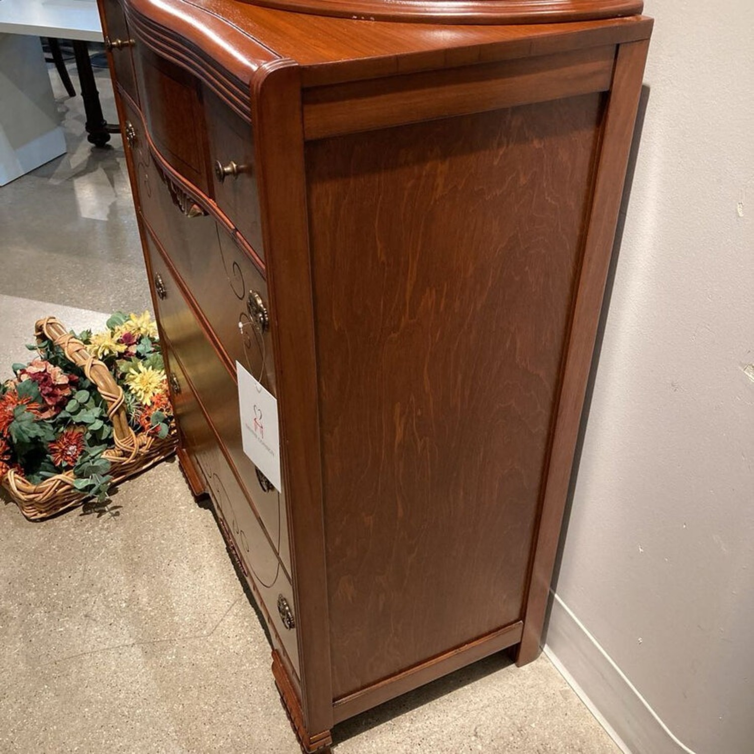 Art Deco 4-Drawer W Flip-Top Dresser - image-12