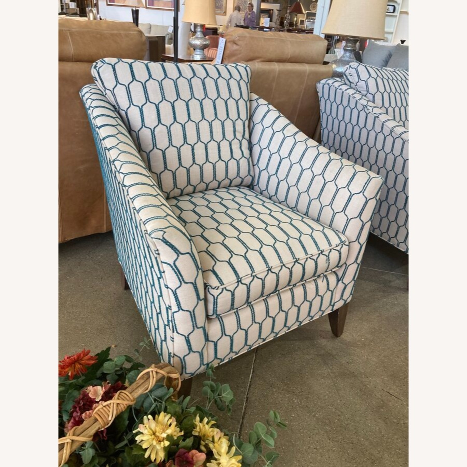 Walter E. Smithe Deluxe Occas W Wood Legs Chair - image-3