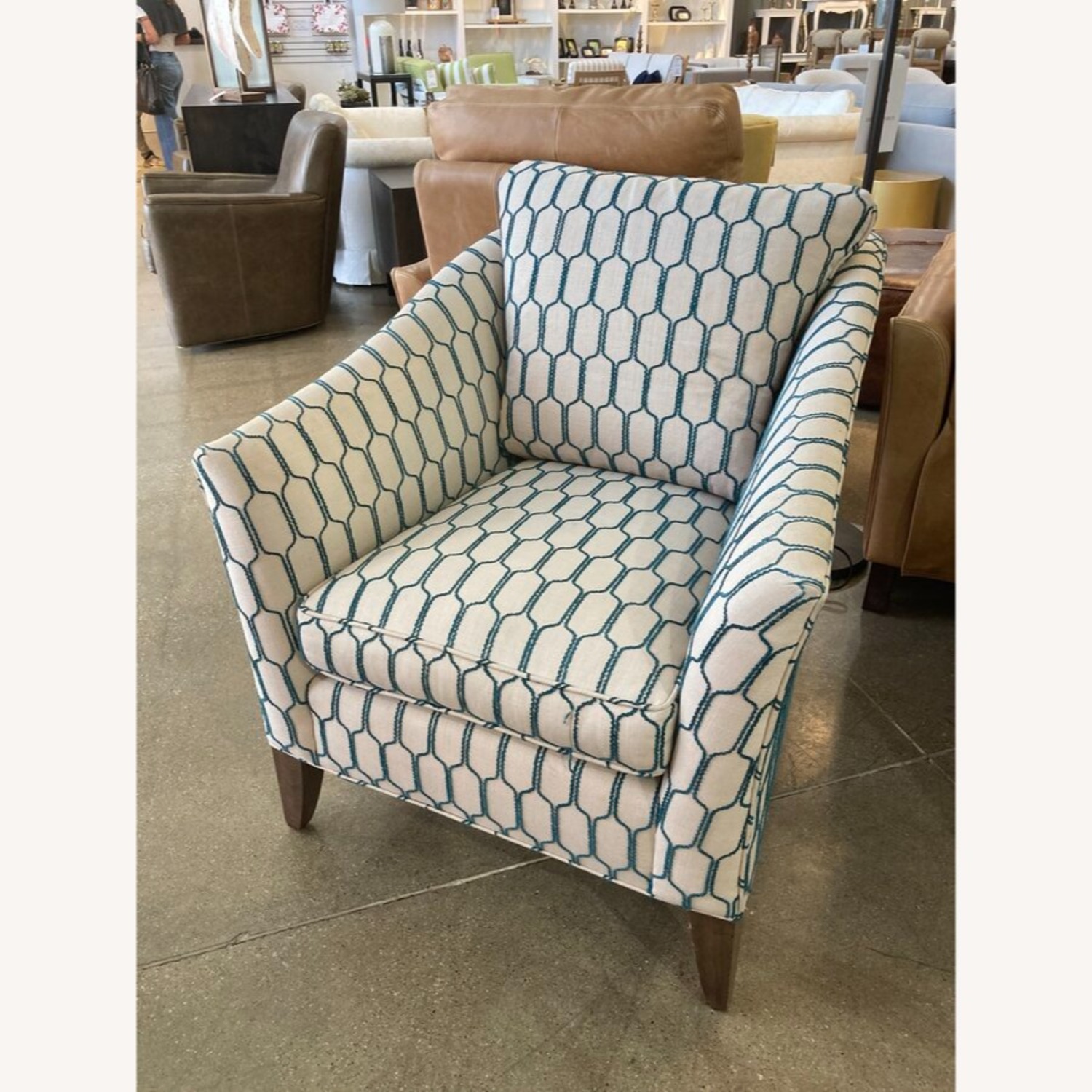 Walter E. Smithe Deluxe Occas W Wood Legs Chair - image-1