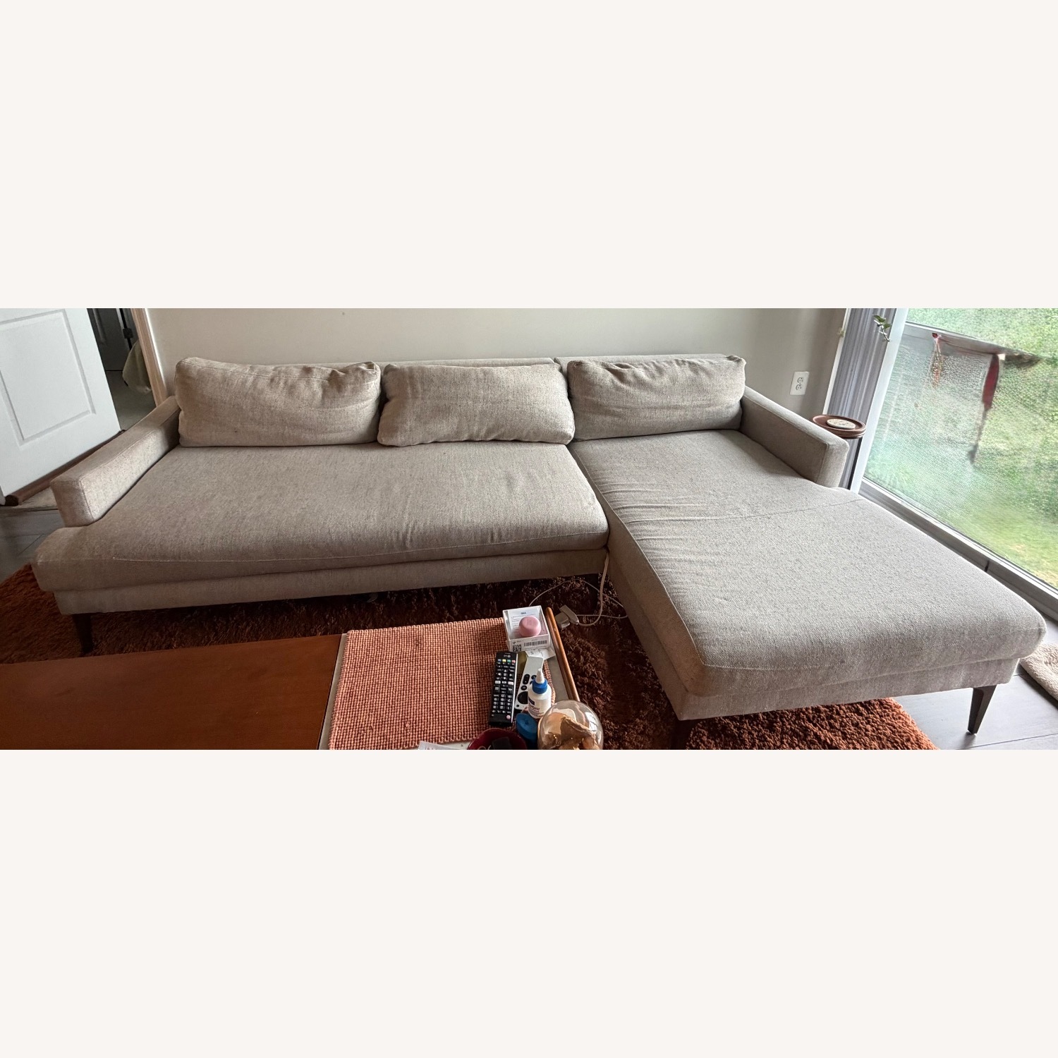 West Elm Andes Fabric 2.5 Piece Sectional - image-3
