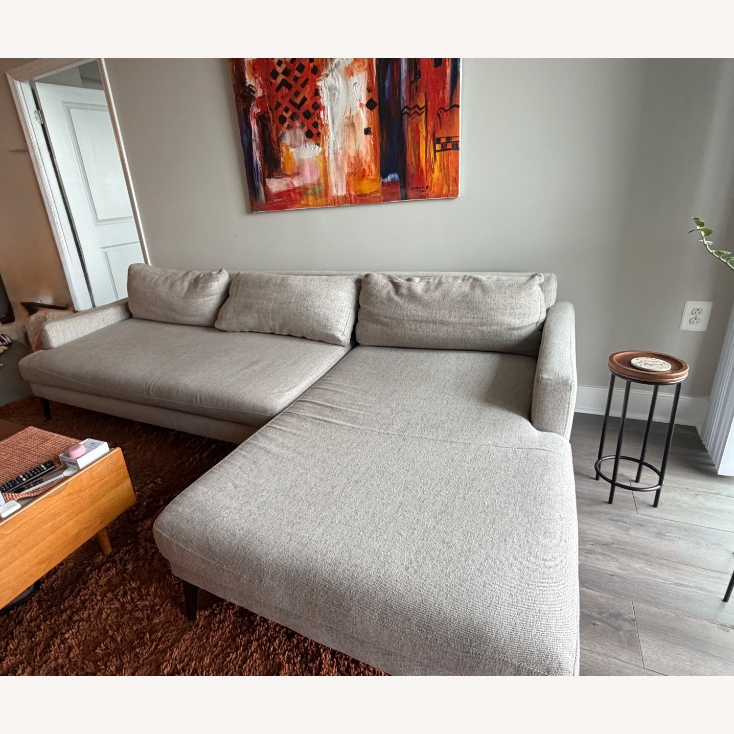 West Elm Andes Fabric 2.5 Piece Sectional - image-4