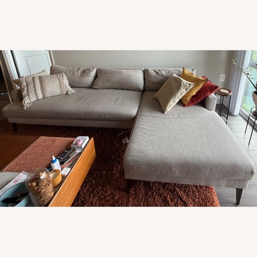 Used West Elm Andes Fabric 2.5 Piece Sectional for sale on AptDeco