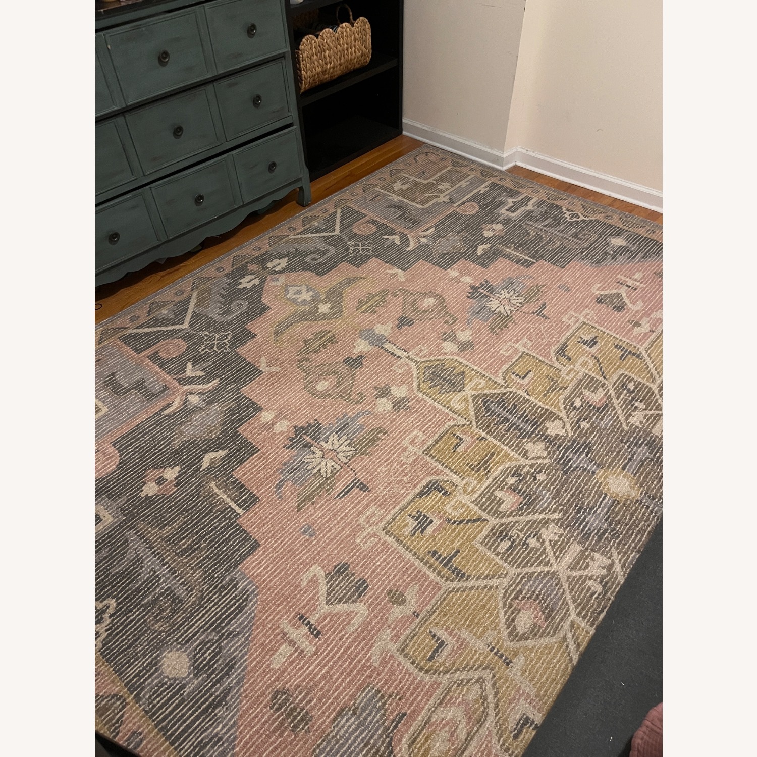 Threshold Damask Wool Area Rug 9' x 12' - image-4