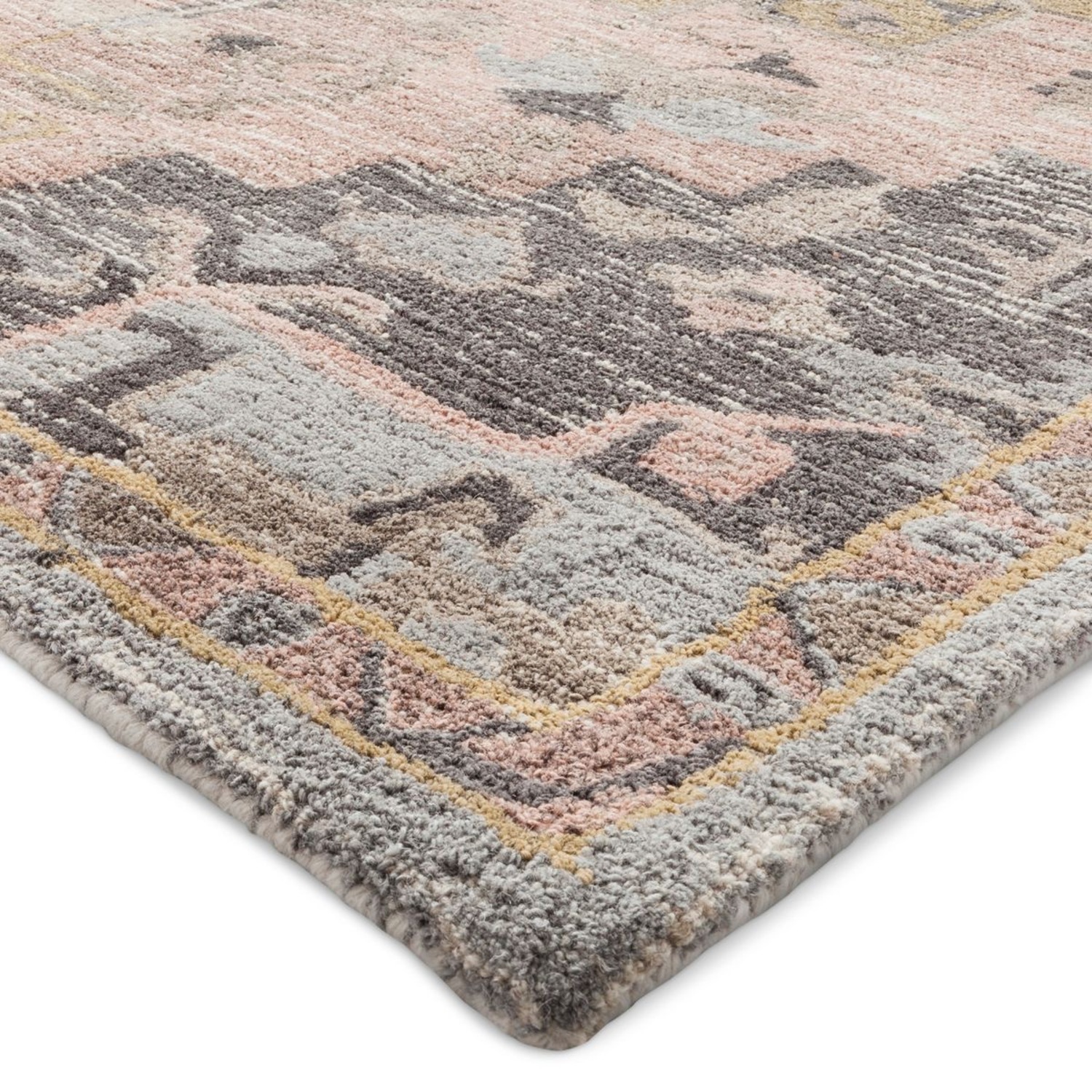 Threshold Damask Wool Area Rug 9' x 12' - image-2