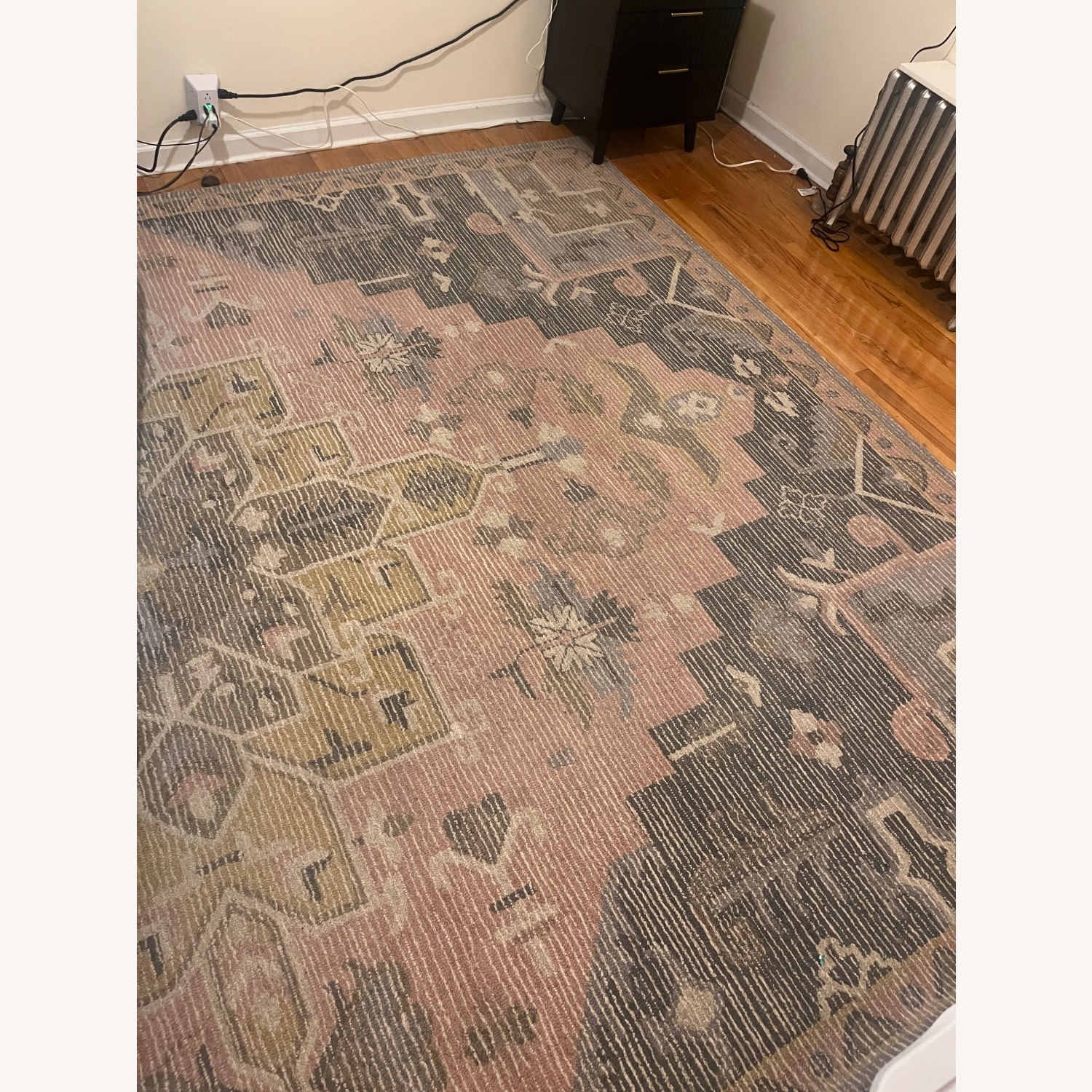 Threshold Damask Wool Area Rug 9' x 12' - image-3