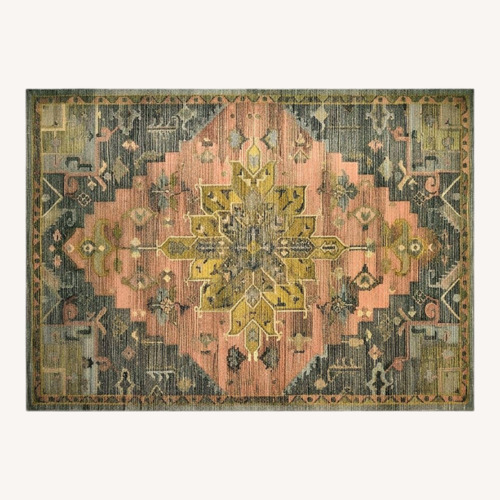 Used Threshold Damask Wool Area Rug 9' x 12' for sale on AptDeco