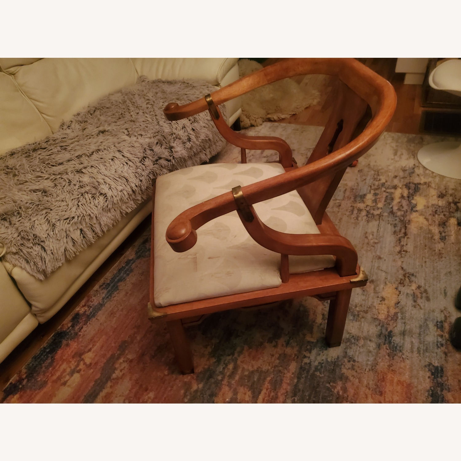 Vintage/Antique Finds Natural Wood Accent Chair - image-2