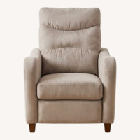 Light Brown Suede Recliner
