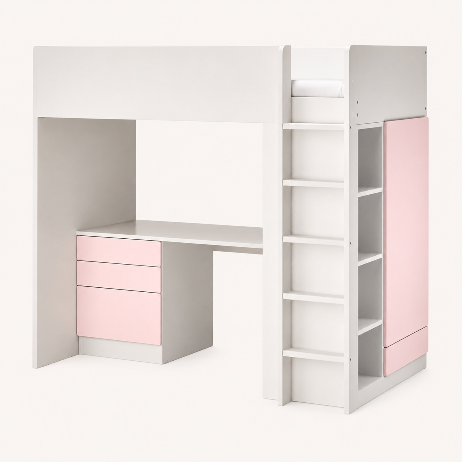 IKEA Smastad Pink Wood Bunk Bed - image-0
