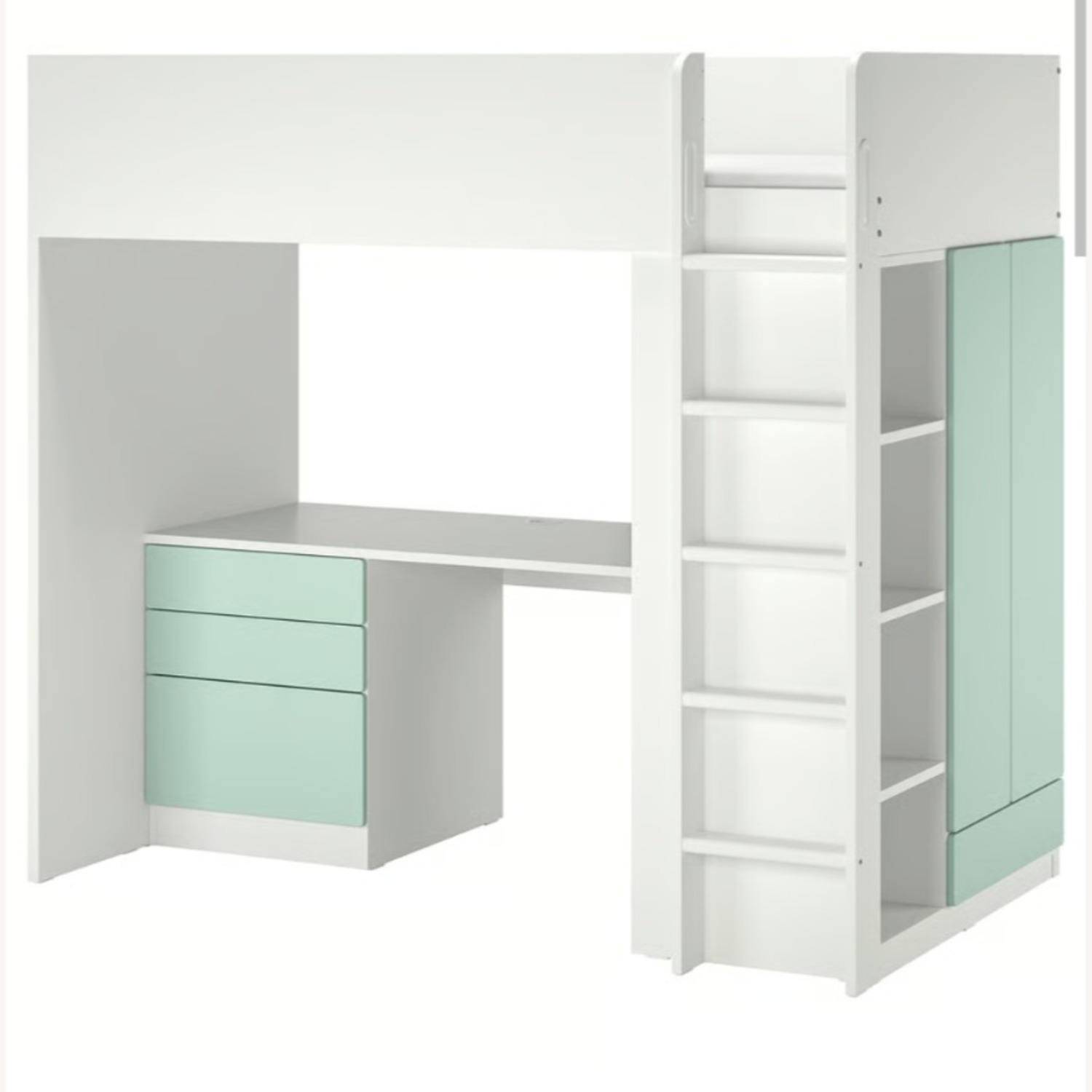IKEA Smastad Pink Wood Bunk Bed - image-3