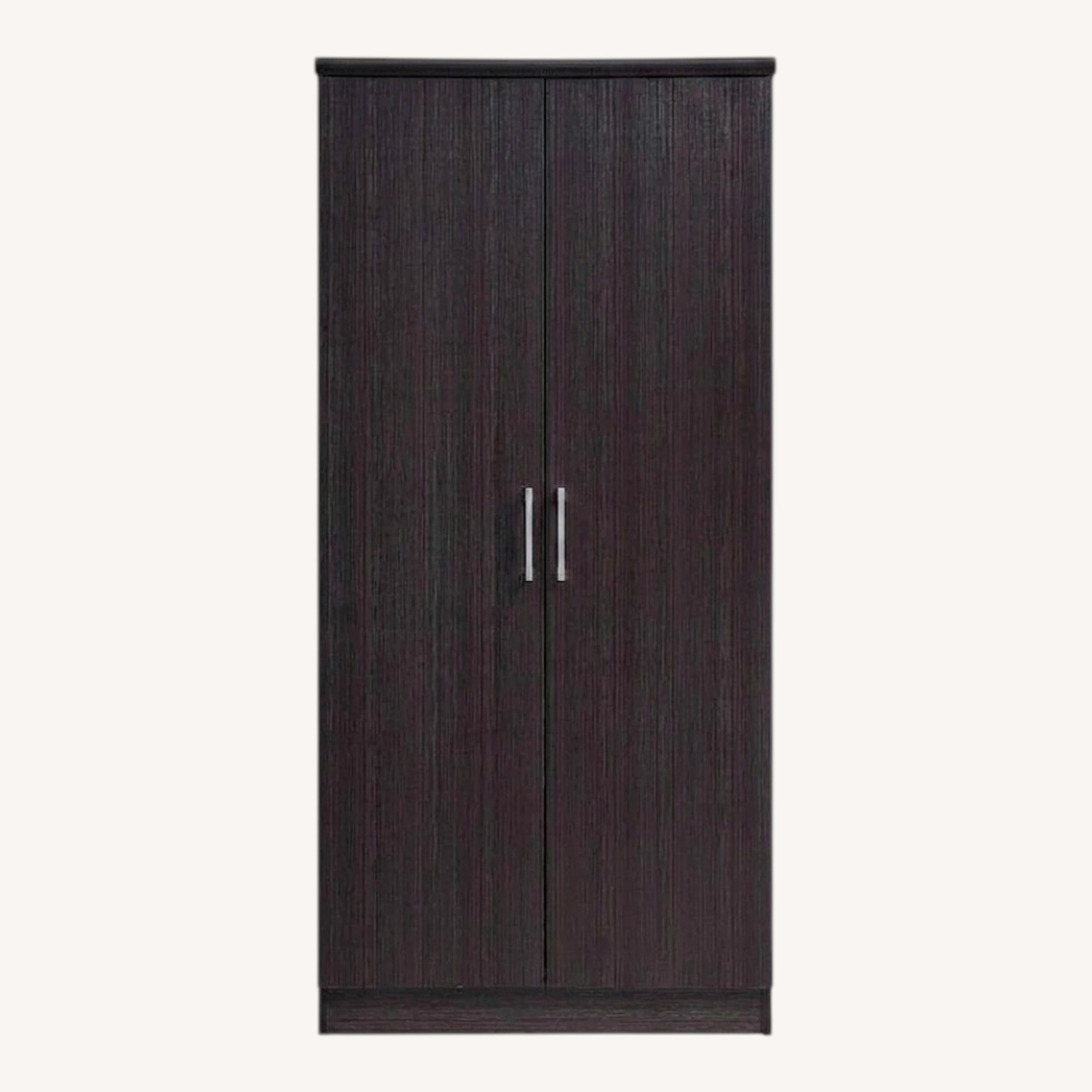 Dark Brown Wood Armoire - image-0
