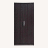 Dark Brown Wood Armoire