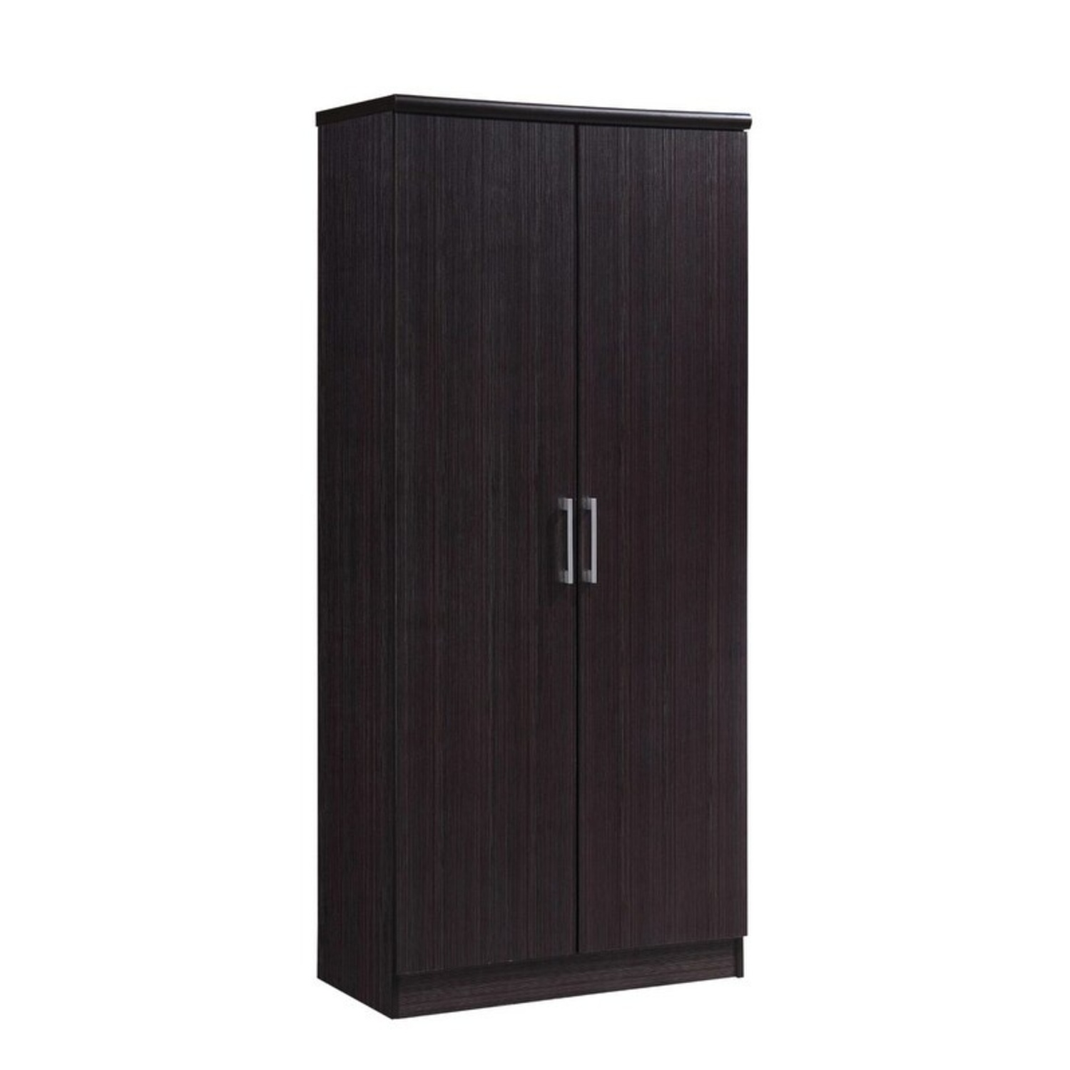 Dark Brown Wood Armoire - image-4
