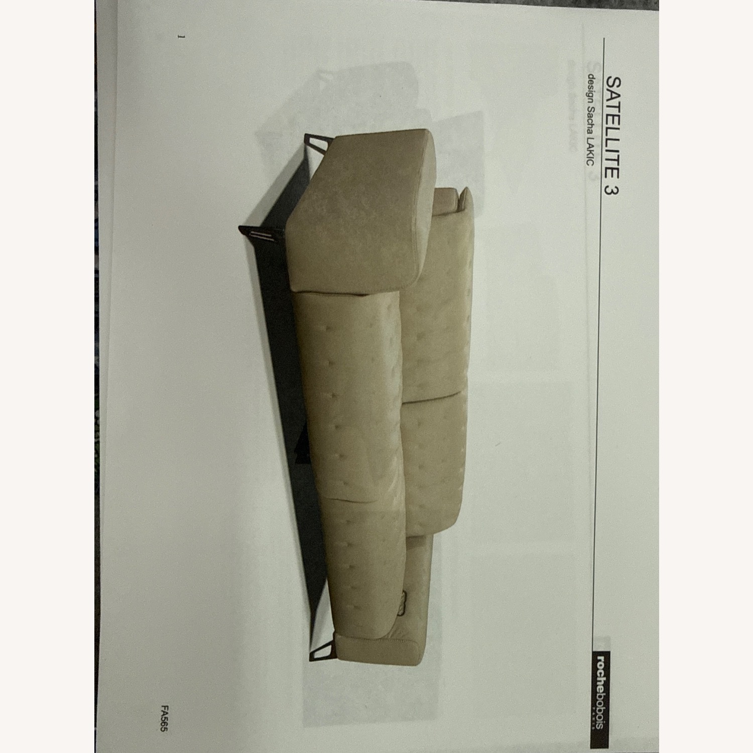 Roche Bobois Dark Velvet Reclining Couch - image-4