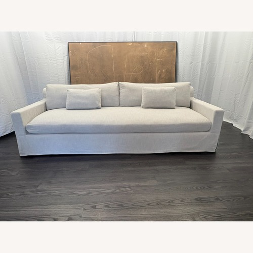 Used Restoration Hardware Belgian Track Arm Sofa 9' Luxe Depth | Dove for sale on AptDeco