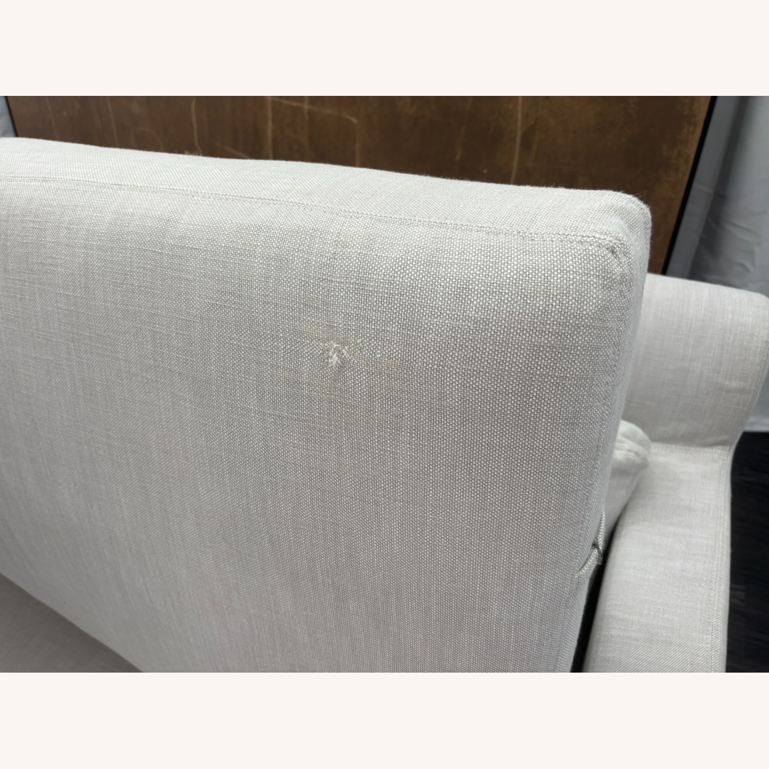 Restoration Hardware Belgian Track Arm Sofa 9' Luxe Depth | Dove - image-21