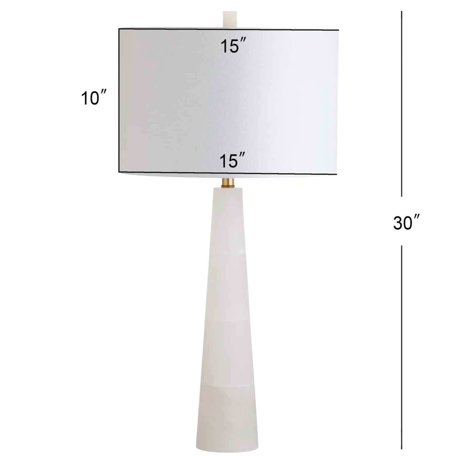 Pair of Modern Joss & Main White Table Lamp - image-2
