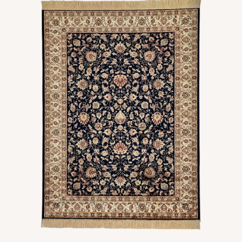 Used ABC Carpet and Home Black Wool Area Rug 9' x 12' for sale on AptDeco