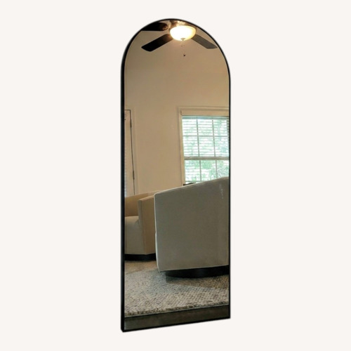 Used Modern Full-Length Floor Mirror – Black Frame for sale on AptDeco