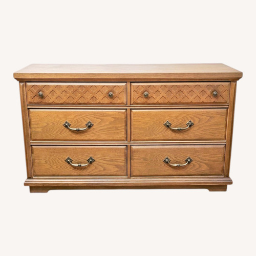 Used Bassett Dark Brown Wood Dresser for sale on AptDeco