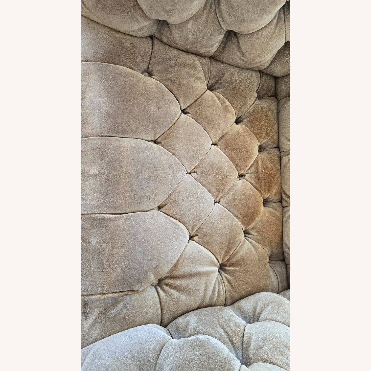 Milo Baughman Green Suede Armchair - image-4