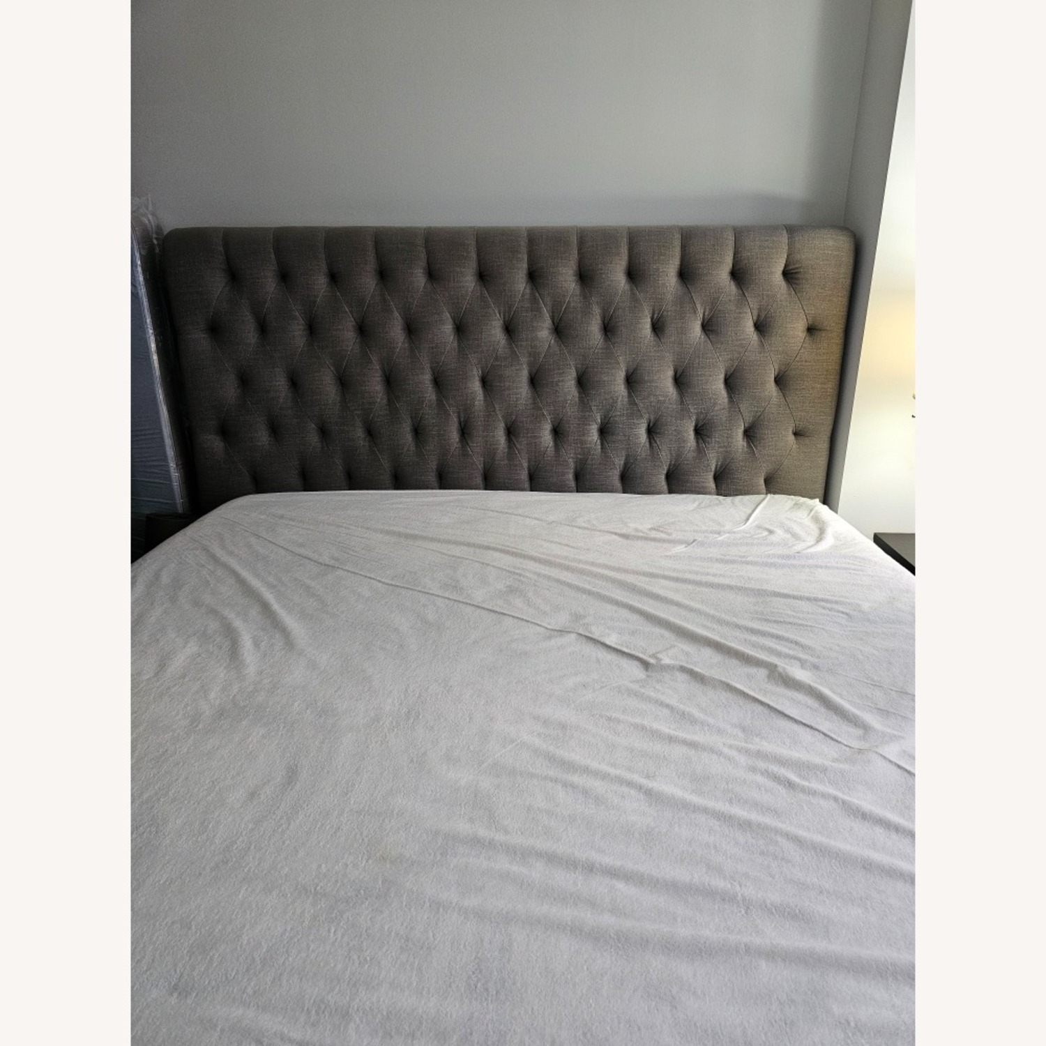 California King Light Gray Bed - image-4