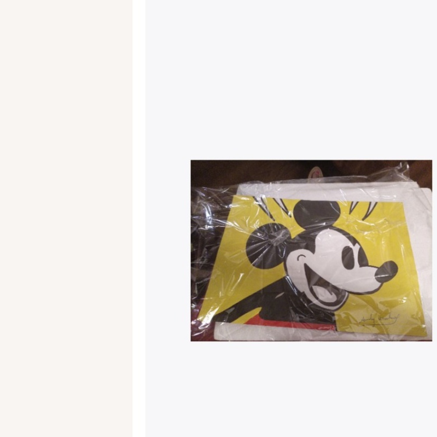 Vintage Andy Warhol Yellow Mickey Mouse  - image-4