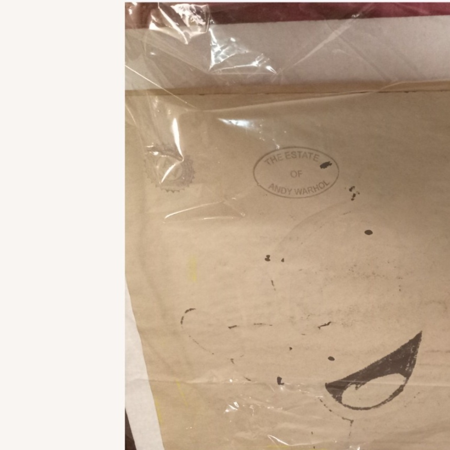 Vintage Andy Warhol Yellow Mickey Mouse  - image-2