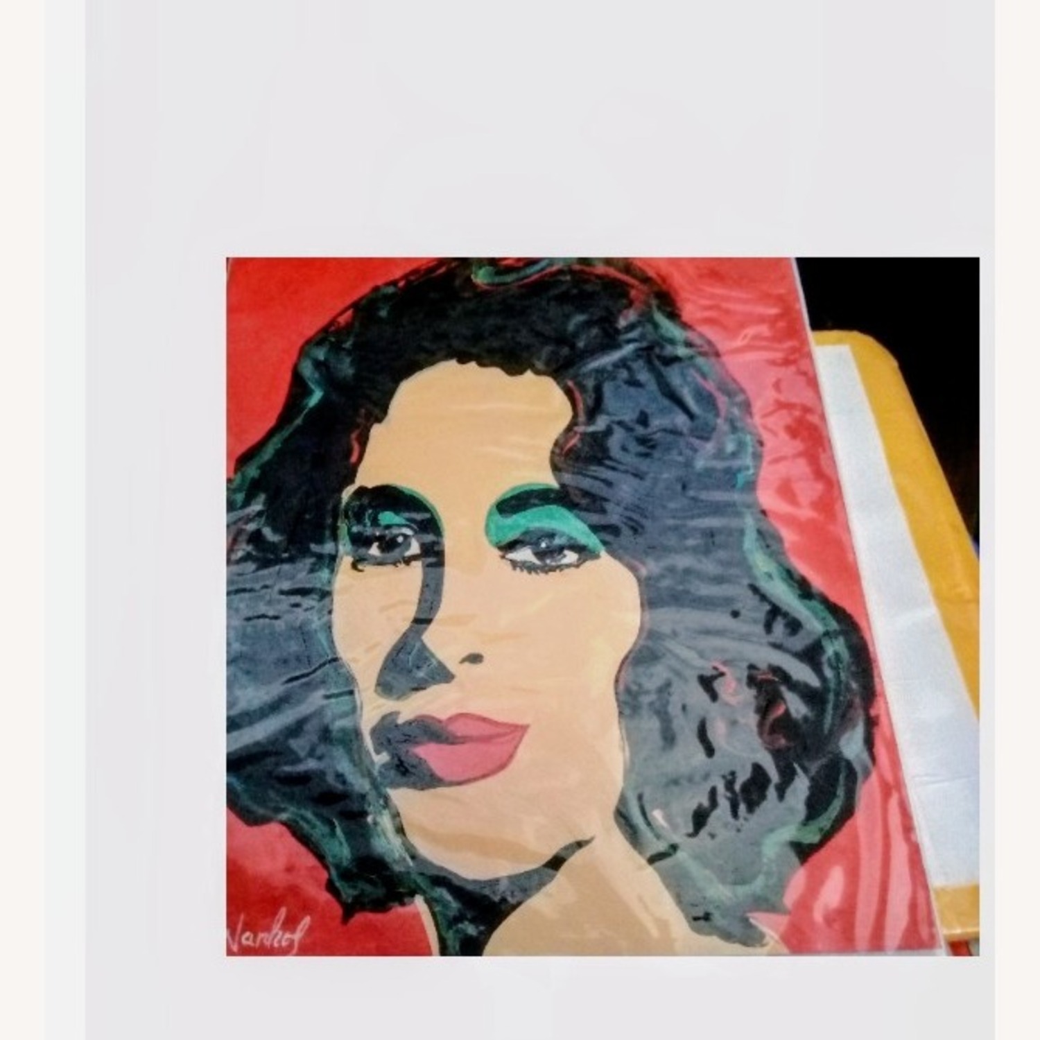  Andy Warhol Red Elizabeth Taylor Wall Art - image-1