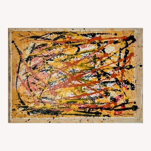 Used Jackson Pollock Yellow Gold Art for sale on AptDeco