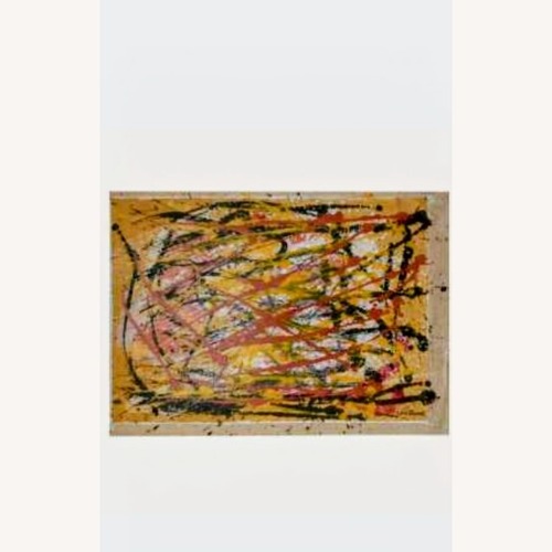 Used Jackson Pollock Yellow Gold Art for sale on AptDeco