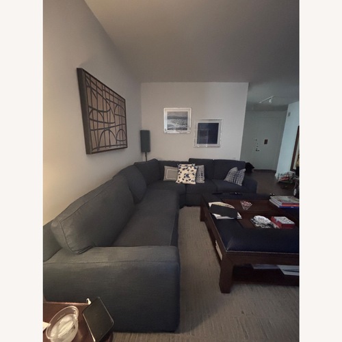 Used Pottery Barn Square Arm 3-Piece Wedge Sectional  for sale on AptDeco