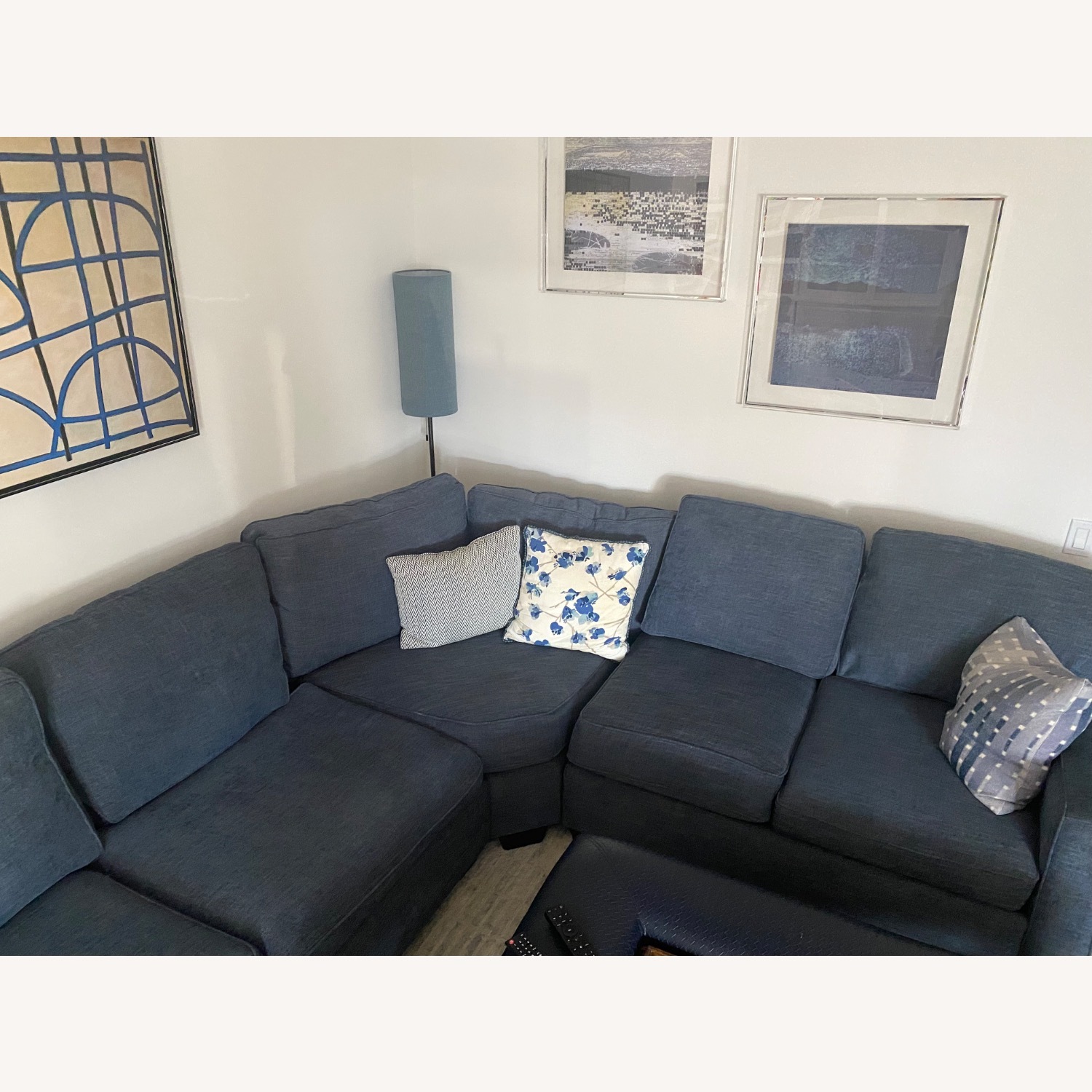 Pottery Barn Square Arm 3-Piece Wedge Sectional  - image-4