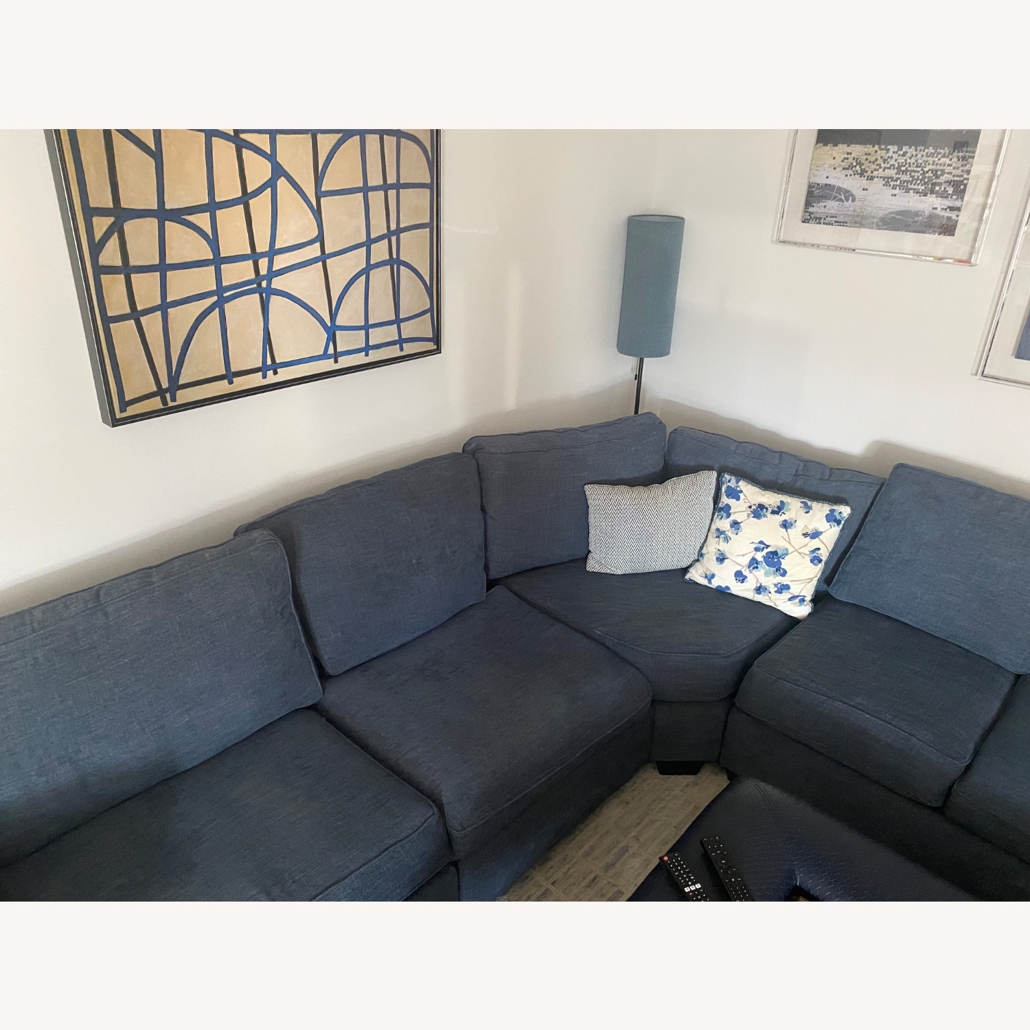 Pottery Barn Square Arm 3-Piece Wedge Sectional  - image-5