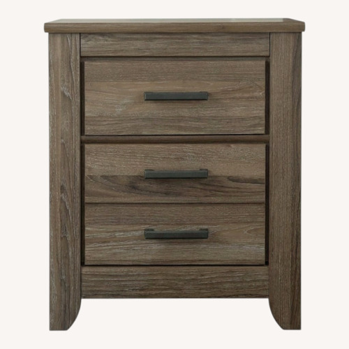 Used Ashley Furniture Zelen Natural Wood Nightstands for sale on AptDeco