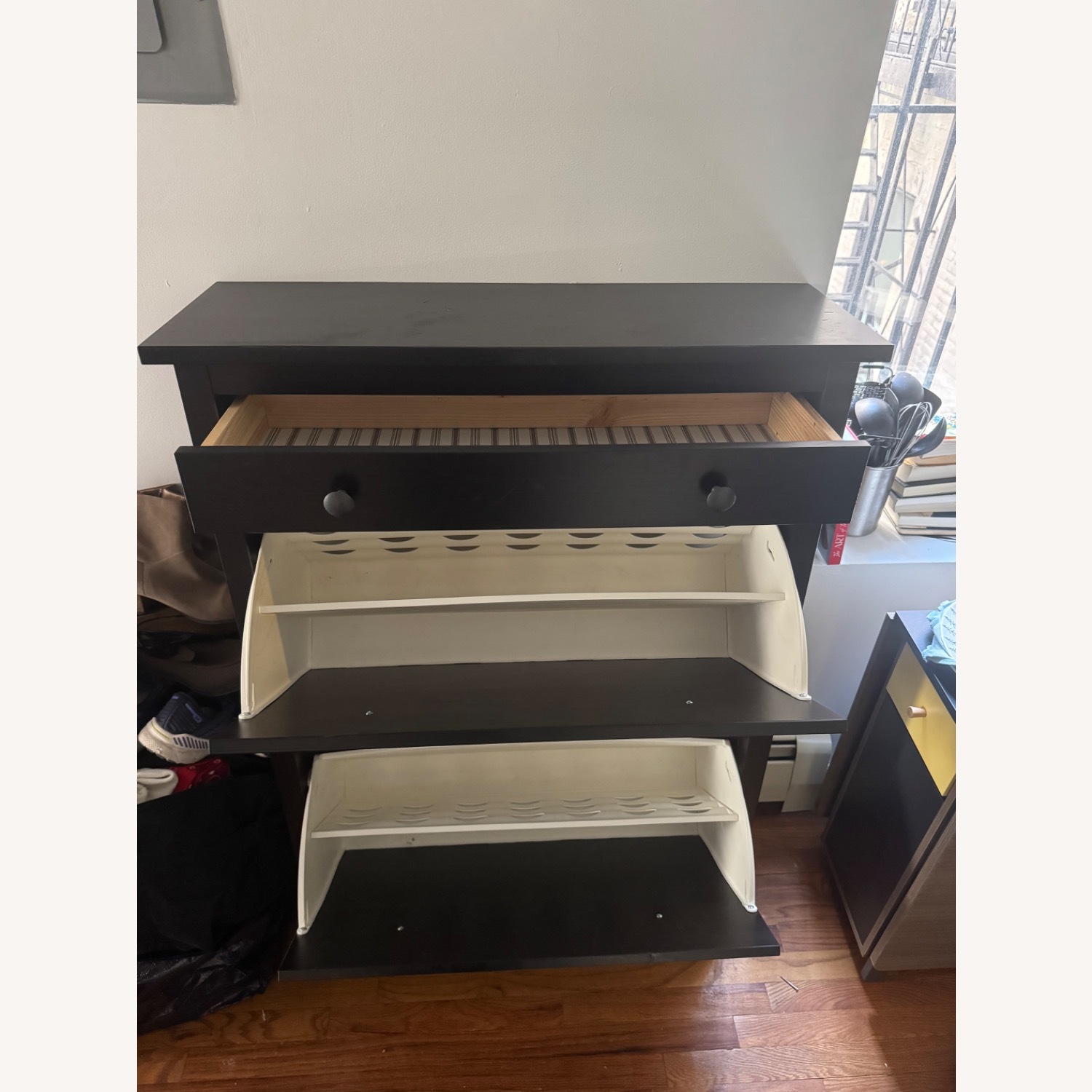 IKEA Hemnes Black Wood Dresser - image-2