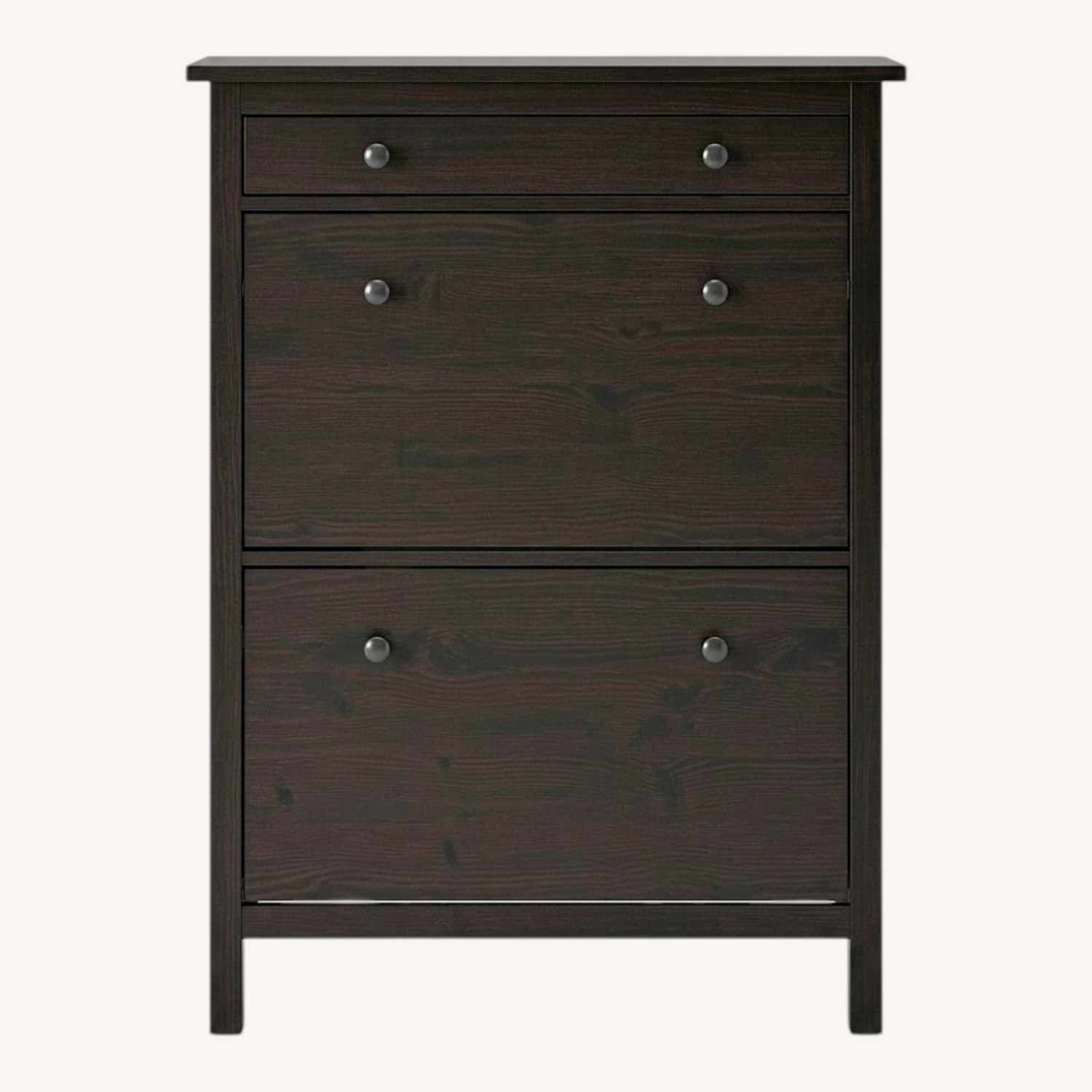 IKEA Hemnes Black Wood Dresser - image-0