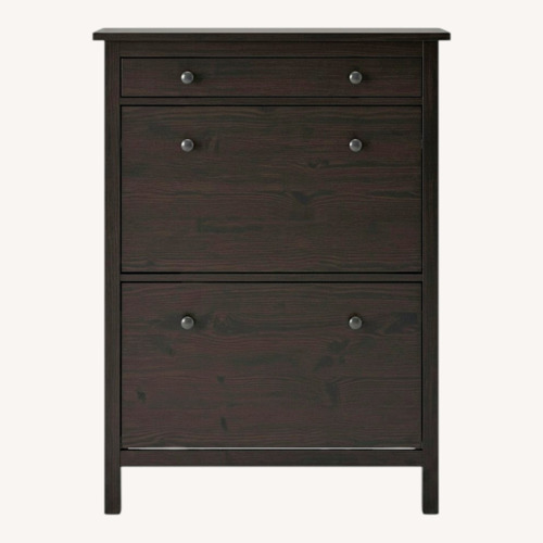 Used IKEA Hemnes Black Wood Dresser for sale on AptDeco