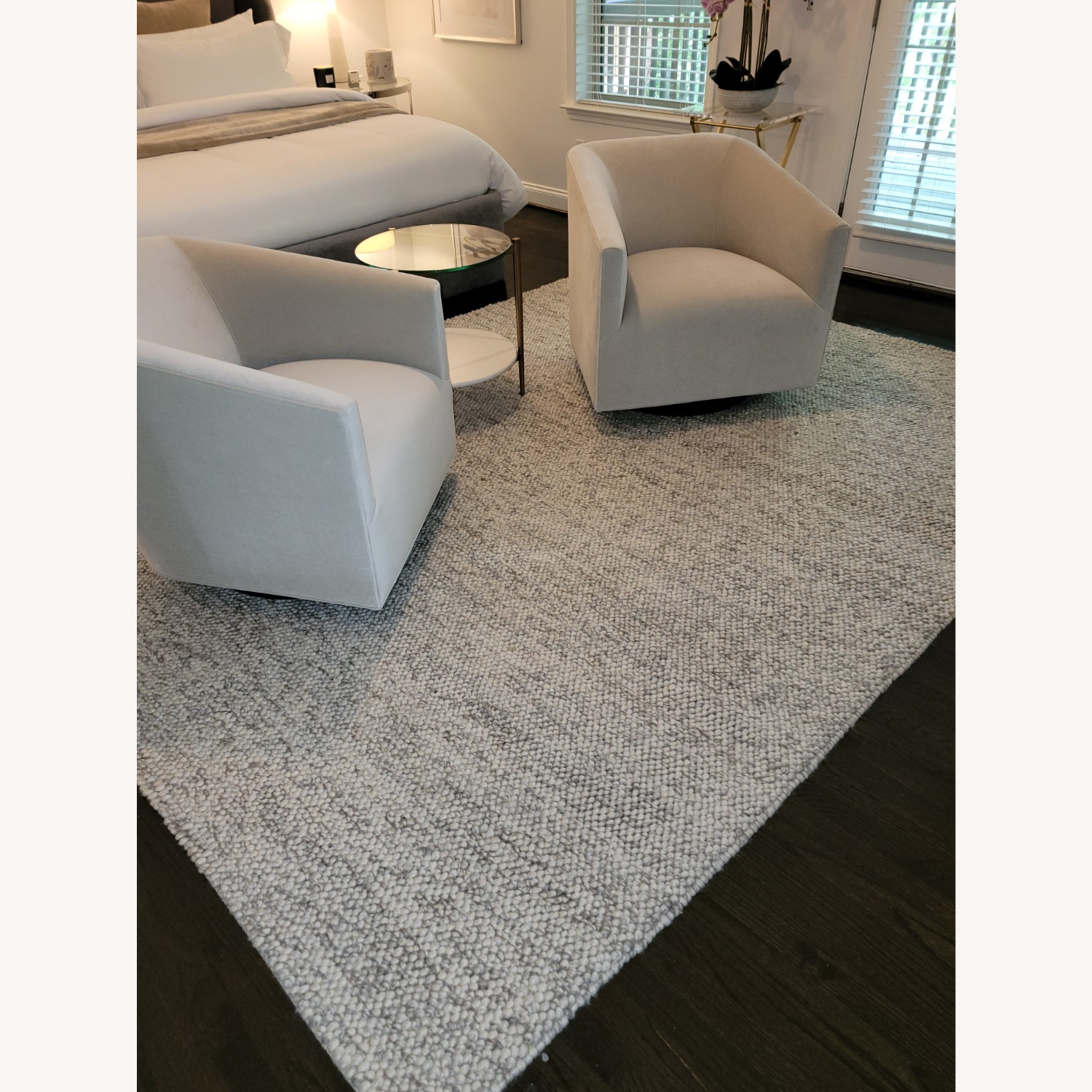 Modern Glass and Metal Side Table - image-4